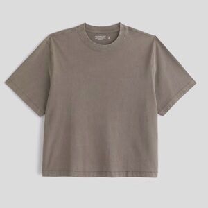 🌟NWT🌟Abercrombie & Fitch Premium Heavyweight Cropped Tee